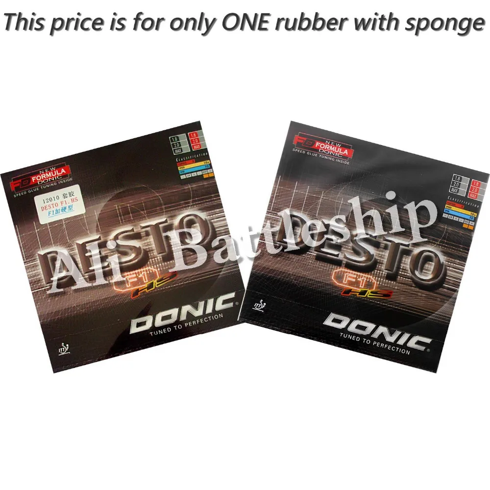 Подлинник бренда &quotDonic&quot Desto F1-HS (F1 HS) pips-в настольный теннис/пинг понга резиновый
