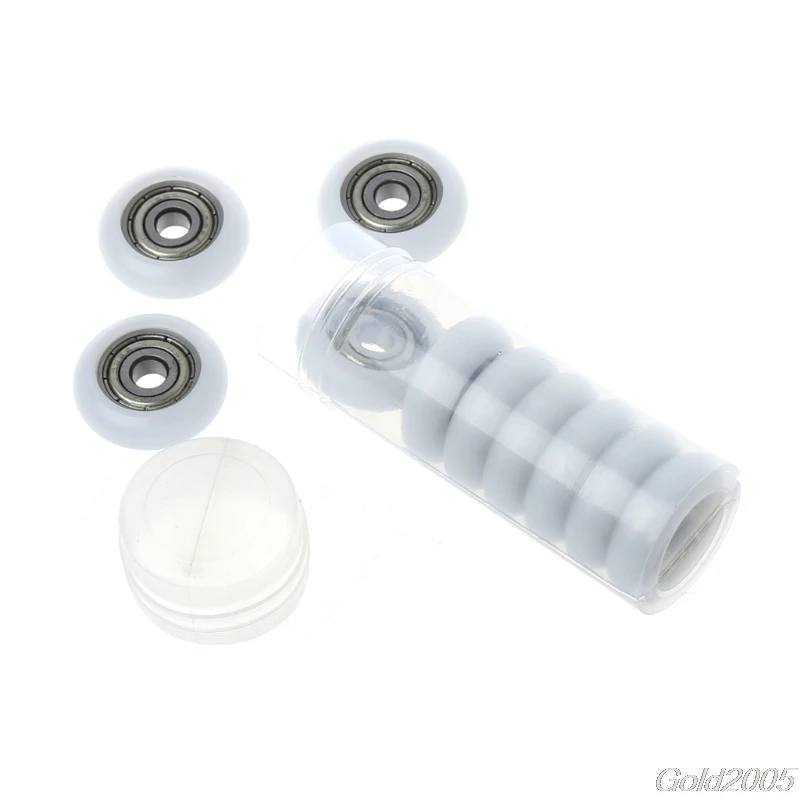 10 Pcs 5x23x7.3mm Nylon Plastic Carbon Steel Bearings Pulley Wheels Embedded Groove G08 Whosale&DropShip | Обустройство дома