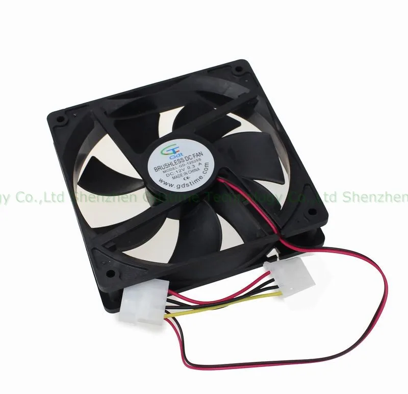 Большой вентилятор охлаждения шасси DC 4PIN12V 12 см 120 мм 12025|Кулеры и системы