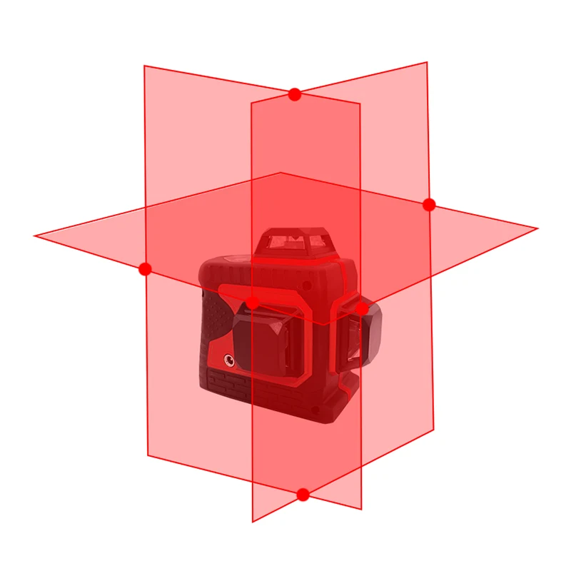 LND 3D зеленый лазерный нивелир Лазерная линия 360 лазер - Цвет: 3d red laser