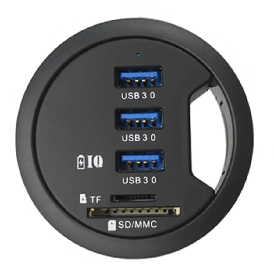 Новые аксессуары для ПК крепление в столе 3 портовый USB 0 концентратор адаптер с SD