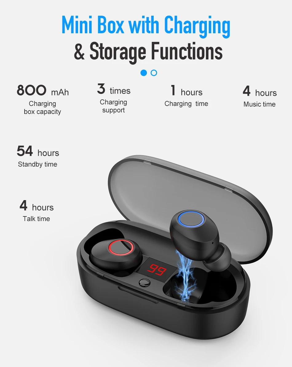 Doboss оригинальные беспроводные стерео наушники Bluetooth V5.0 Erphone Беспроводные с микрофоном для iPhone samsung huawei Xiaomi