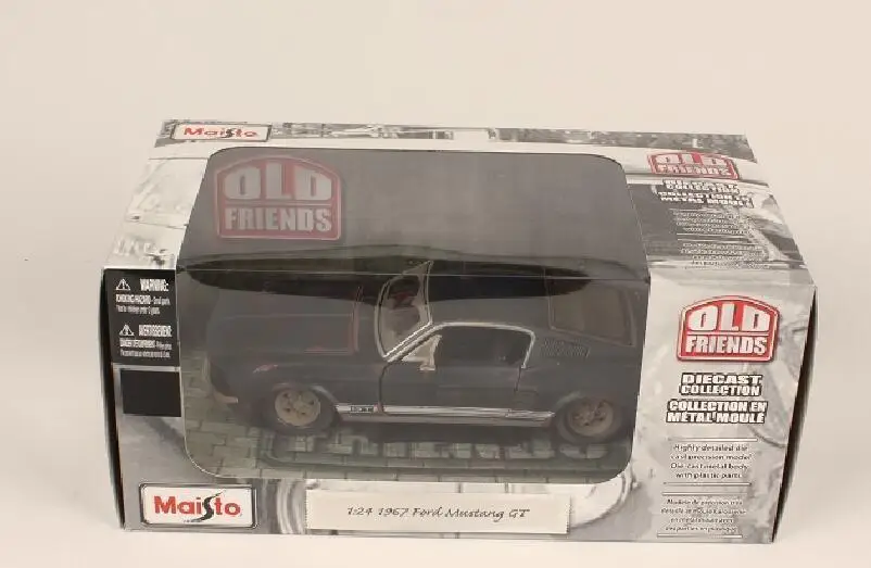 Maisto 1:24 старые друзья 1967 Ford Mustang GT литая модель гоночный автомобиль Транспортное