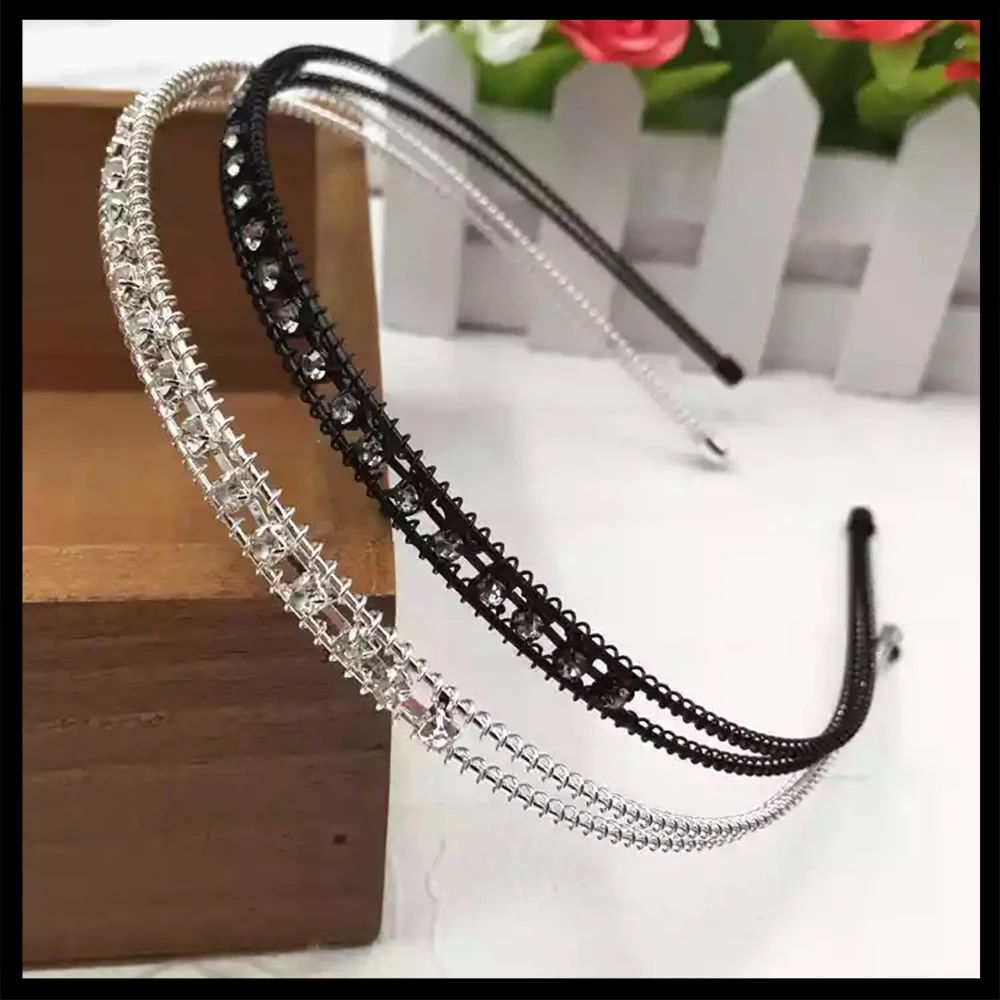 1 шт. простые женские сияющие хрустальные стразы жемчуг свадебный ободок