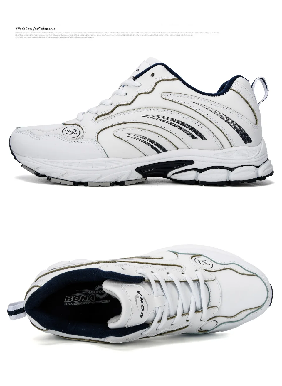 BONA/Новинка года; дизайнерская обувь; chaussure homme; уличная Мужская обувь для бега; спортивные кроссовки; Мужская Спортивная обувь; удобная мужская прогулочная обувь