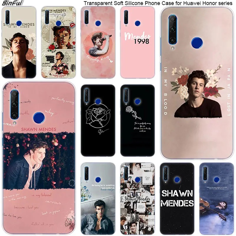 Горячий Shawn Mendes 98 мягкий силиконовый чехол для телефона Huawei Honor 20 20i 10 9 8 Lite 8X 8C 8A S 7S