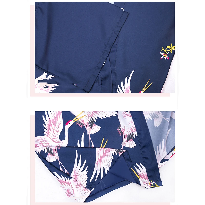 Пижама BOHOWAII женская Классический мягкий халат ночная рубашка большие