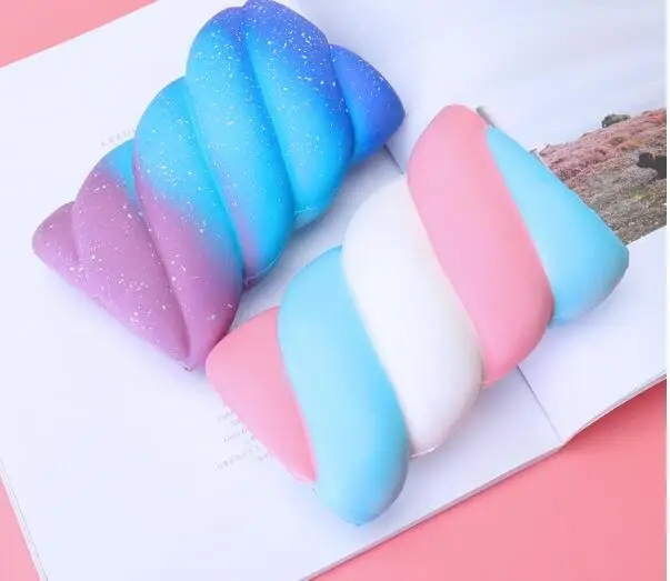 Мягкая игрушка в виде зефира Jumbo Squishy Радужная каваи мягкая хлопковая конфетная