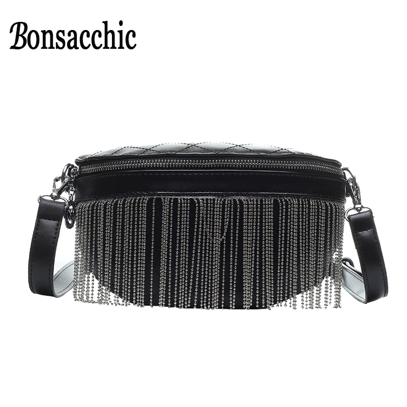 Bonsacchic 2019 поясная сумка для женщин роскошная дизайнерская с кисточками на талии