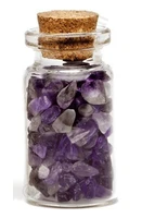 natural stone quartz pendant necklaces cylindrical shaped wish bottle for women diy decoration jewelry
