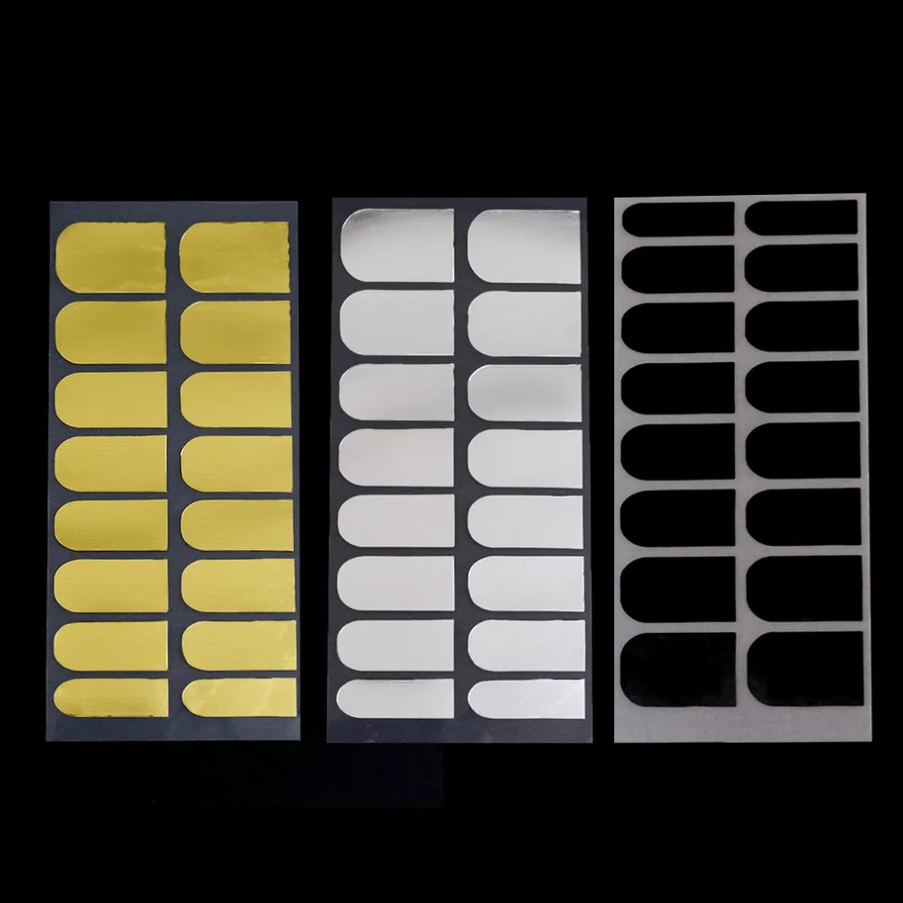 Новые 3 листа маникюрный салон макияж студия или дома наклейки на ногти из фольги