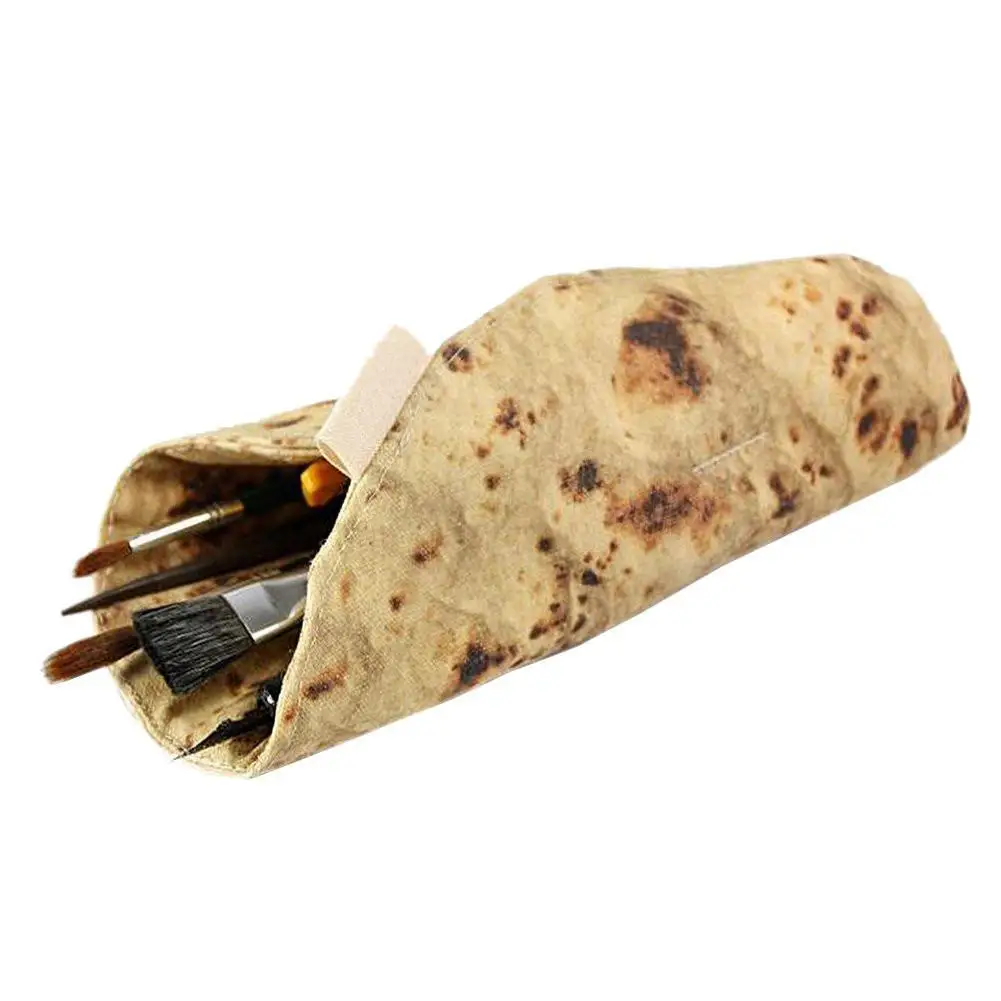 Мексиканский Burrito сумка для хранения блинчиков кистей макияжа Забавный Tortilla