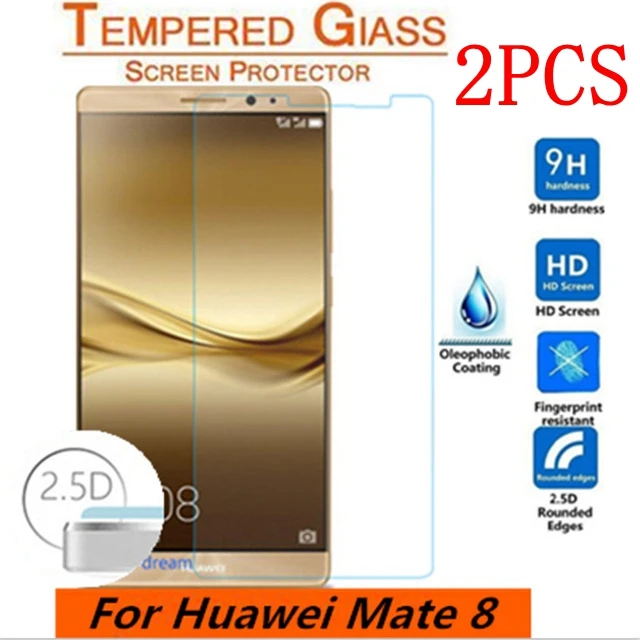2 шт. Оригинальное закаленное стекло для Huawei Mate 8 защита экрана Thoughed Защитная