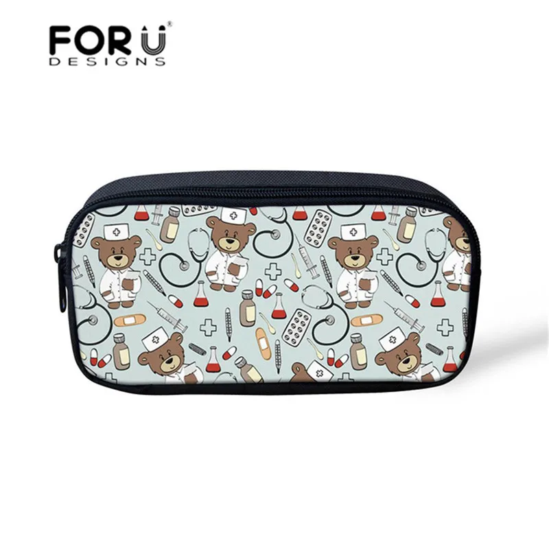 YQ985K FORUDESIGNS мультфильм Медведь Доктор Медсестры печать детские школьные рюкзаки для девочек милый школьный рюкзак для подростков детские сумки рюкзак - Цвет: YQ985K