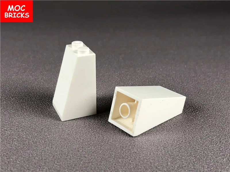 20 шт./лот MOC кирпичи белый наклон 75 2x2x3 неопределенный тип шпильки подходит с 3684