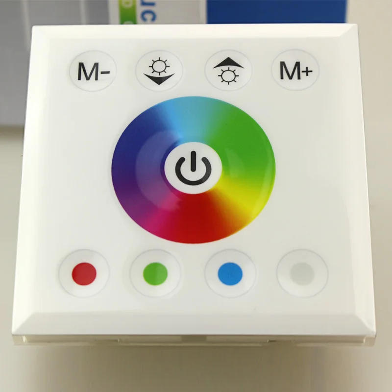 Новая Домашняя цветная светодиодная сенсорная белая панель RGB контроллер для