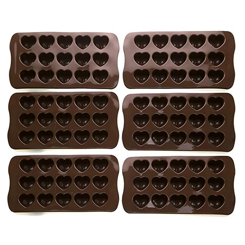 15 отверстий любовь сердце для шоколада из силикона в форме формы 3D DIY силиконовые