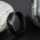 Обручальные кольца 6 мм для мужчин и женщин, кольцо из карбида вольфрама чистого черного цвета, Обручальное Обещание, модные ювелирные изделия для мужчин, хороший подарок