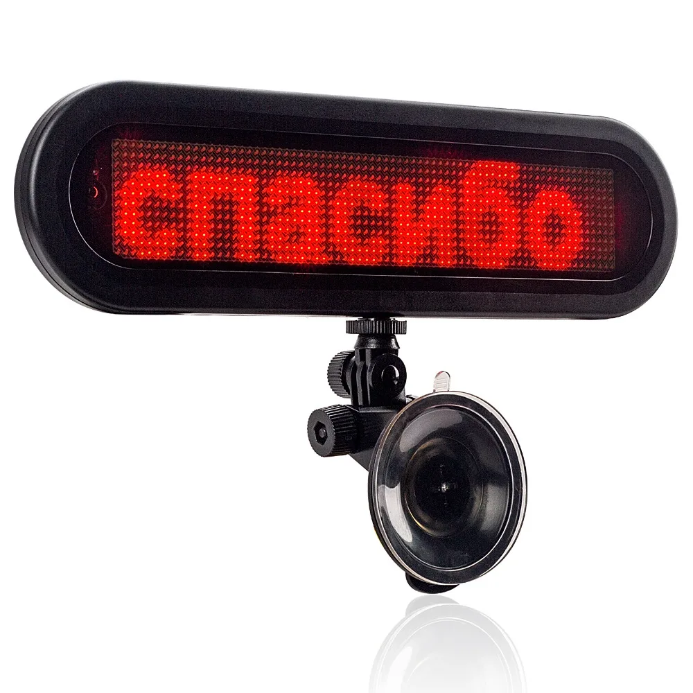 12 В программируемый светодиодный указатель такси красный автомобиль прокрутки