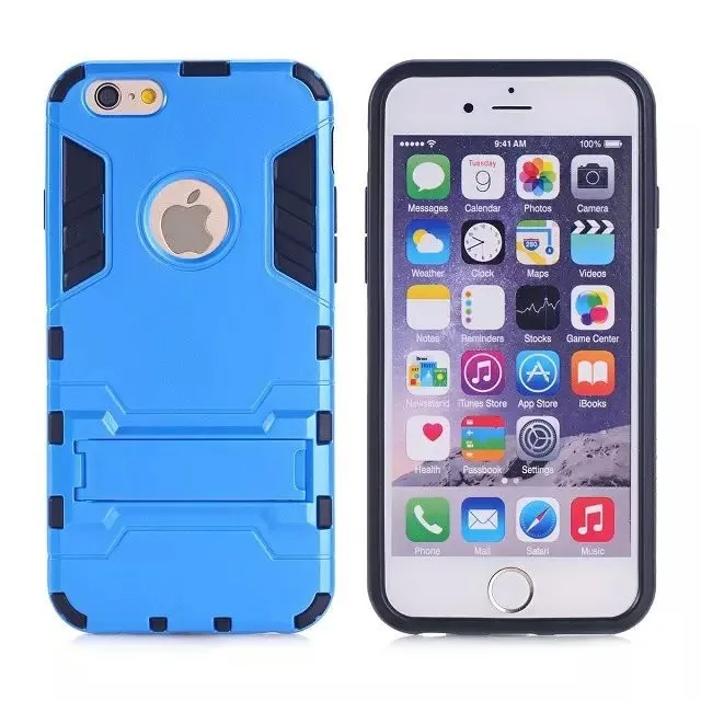 For Apple iPhone 5 Iron Man Holder Case Shockproof Ultrathin Shell PC+TPU 2 in 1 Heavy Duty Hybrid Back Cover |