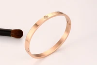 luxury brand jewelry 316l stainless steel ladies bracelet bangles cross cubic zircon bracelets for women jewelry