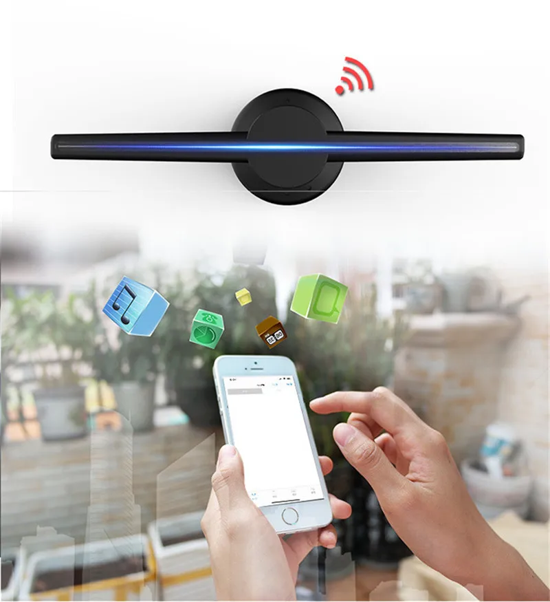 3D голографический прожектор Модернизированный Wi Fi проигрыватель голограммы