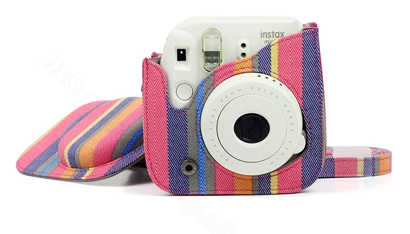Новинка, 5 цветов, Fujifilm Instax Mini 9, комплект для фотоаппарата мгновенной фотосъемки с холщовым чехлом, чехол для переноски с плечевым ремнем, пленка Instax Mini