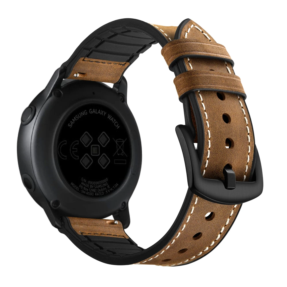 8 цветов силиконовый ремешок из натуральной кожи для samsung Galaxy Watch активный Камуфляжный узор наручный браслет ремешок для часов