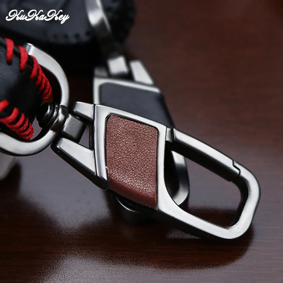 Кожаный чехол для автомобильных ключей с 2 и 3 кнопками Toyota Highlander Land Cruiser Рие RAV4 Camry