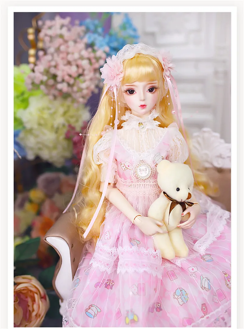 DBS 1/3 BJD куклы игрушки 62 см DF Мода принцесса куклы шарнирное тело Великолепная одежда и обувь AI YoSD MSD SD набор игрушка подарок DC лати