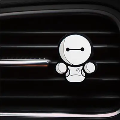 Baymax 1 шт. автомобильный освежитель воздуха на вентиляционное отверстие с клипсой, с мультипликационным принтом, автомобильный освежитель воздуха с твердым ароматом, Кондиционер «мстители», «Звездные войны» - Название цвета: Baymax