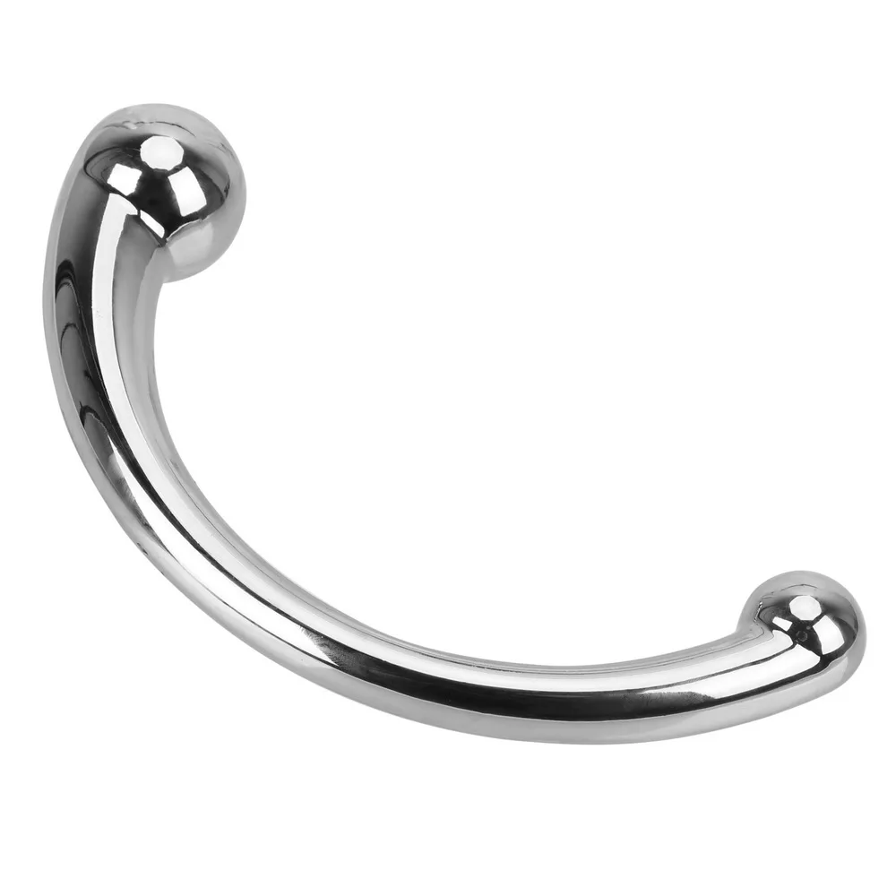 Изгиб металлический Анальная пробка экспандер интимные игрушки для женщин