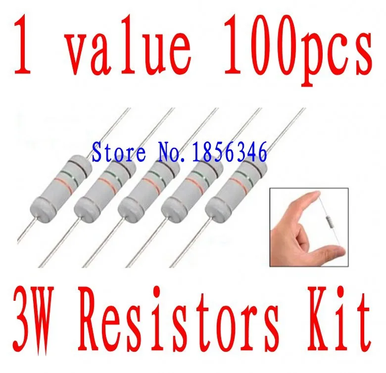 Новый 3W 0 56 ohm 5% резистор для металлооксидной пленки комплект 100 шт в наличии |
