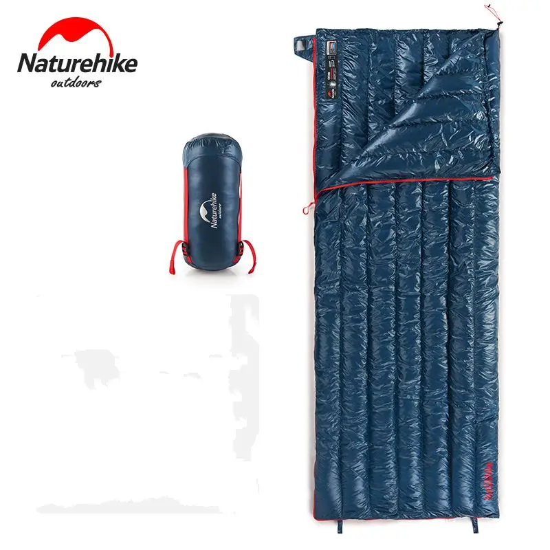 1 Naturehike открытый Urltra светильник 95% гусиный пух конверт спальный мешок 570 г 190*72 см - Цвет: 1