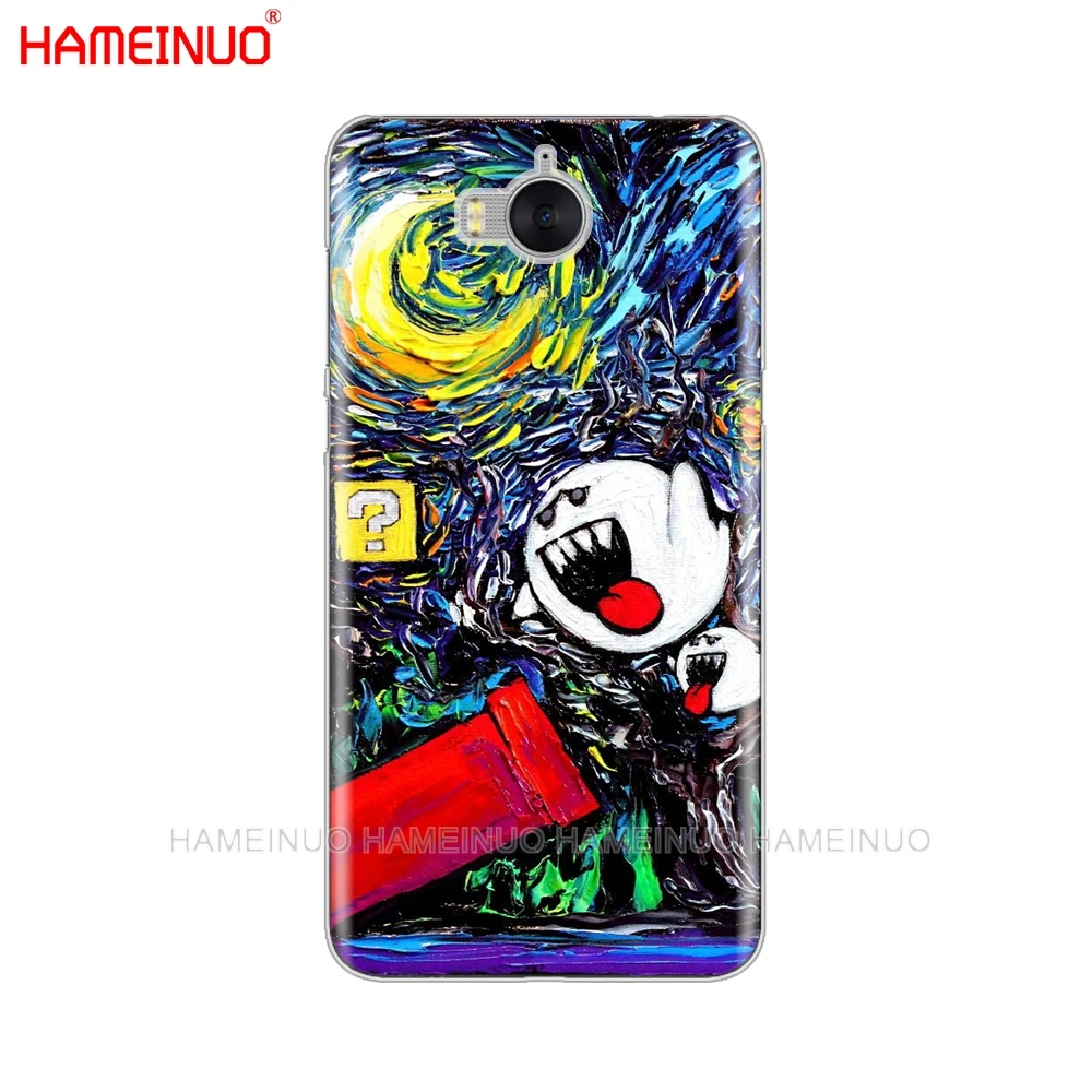 HAMEINUO Van Gogh чехол для сотового телефона с изображением звездной ночи huawei honor 3C 4X 4C 5C