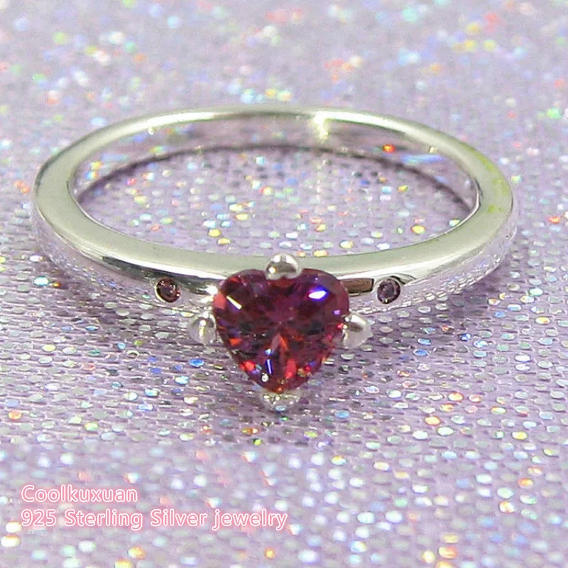 Кольцо You & Me на День святого Валентина разноцветное CZ 100% Аутентичное 925 пробы