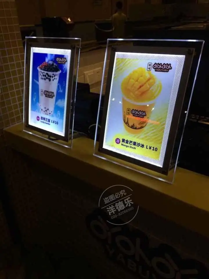 Акриловая рамка a4 led Меню Доска стенд дисплей световая коробка|box exhaust|box fan with remotebox