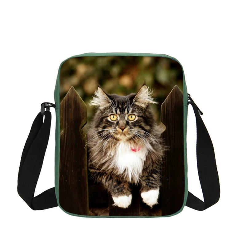 Hynes Eagle Small Shoulder Flap Bags For Kids 3D Animal Prints Crossbody Oxford Zipper Bag Handbags Casual Messenger | Багаж и сумки