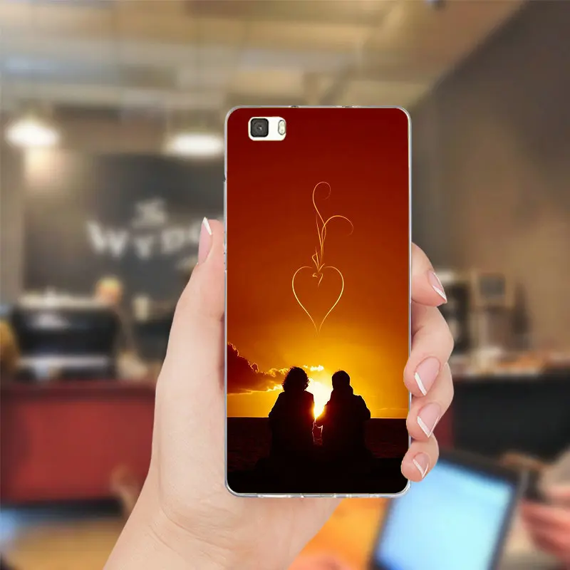 Романтический объятия влюбленных Чехлы ТПУ телефон для huawei P8 P9 P10 Lite Коврики 10 Pro Y3
