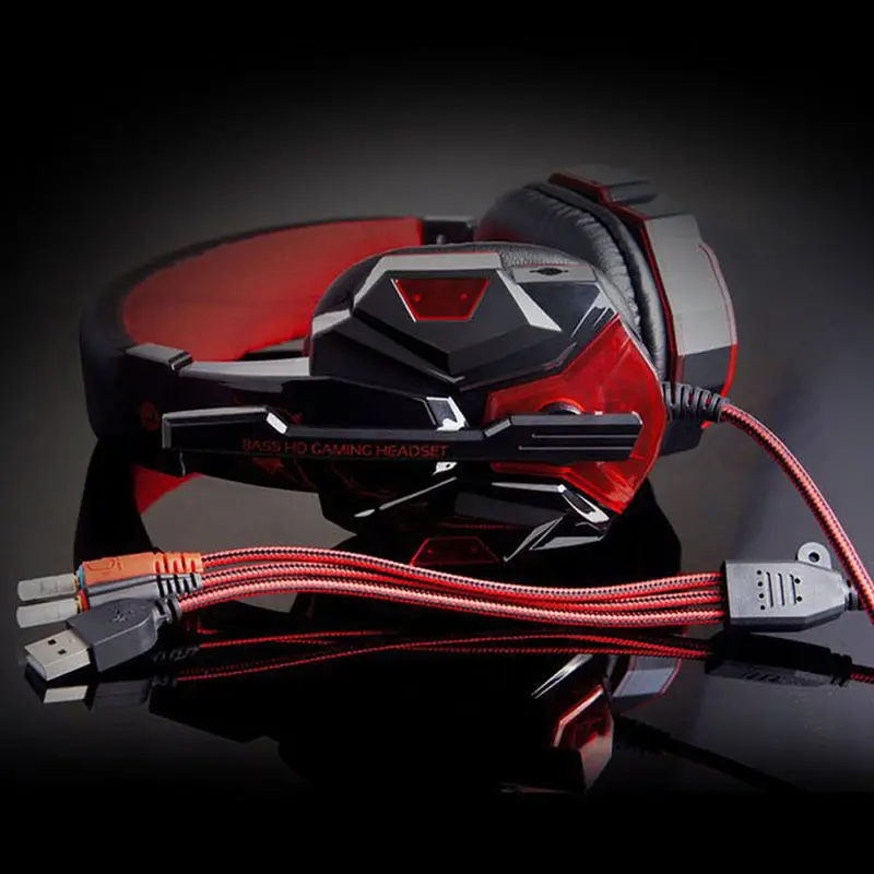 1 предмет USB 3 5 мм Surround Stereo Gaming Headset повязка наушники с микрофоном для ПК|Наушники и
