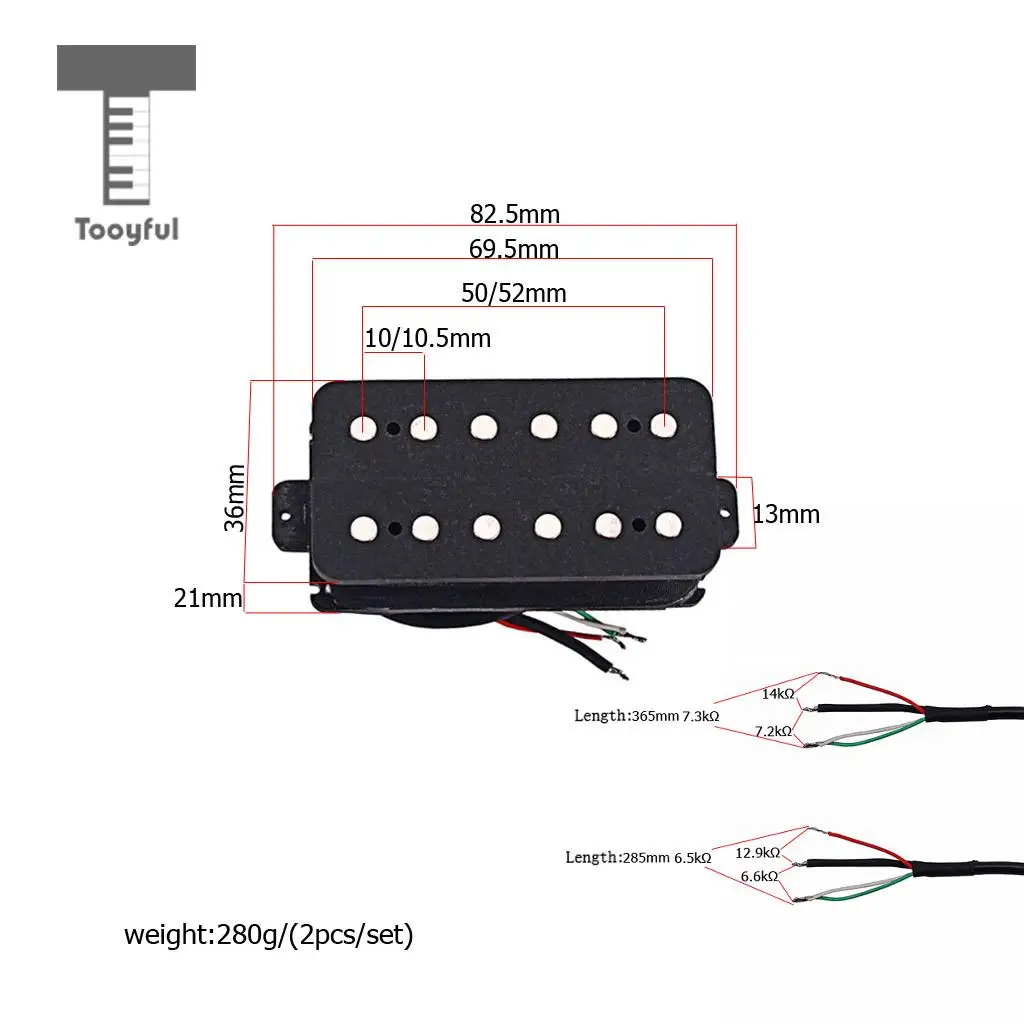 Двойная катушка пикап ALNICO V Humbucker мост/средства ухода за кожей шеи для электрогитары с винты для пружин