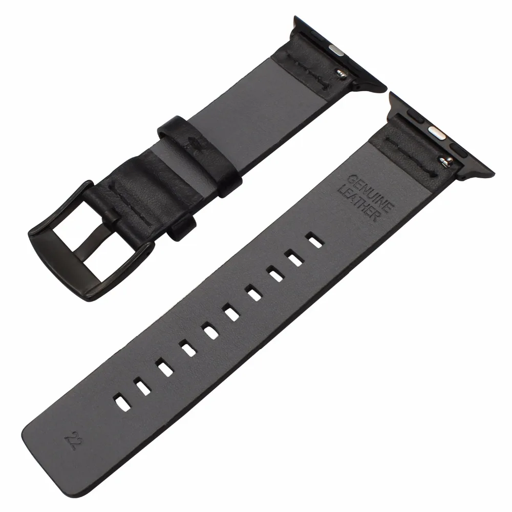 Итальянская натуральная кожа ремешок для часов iWatch Apple Watch 38 мм 40 мм 42 мм 44 мм серия 5 4 3 2 1 ремешок стальной ремешок с пряжкой браслет