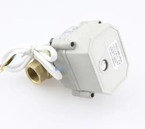 DN8-32 DC9V-24V 2 способа BSP/NPT моторизованный шаровой кран латунь NPT/BSP Латунь провода