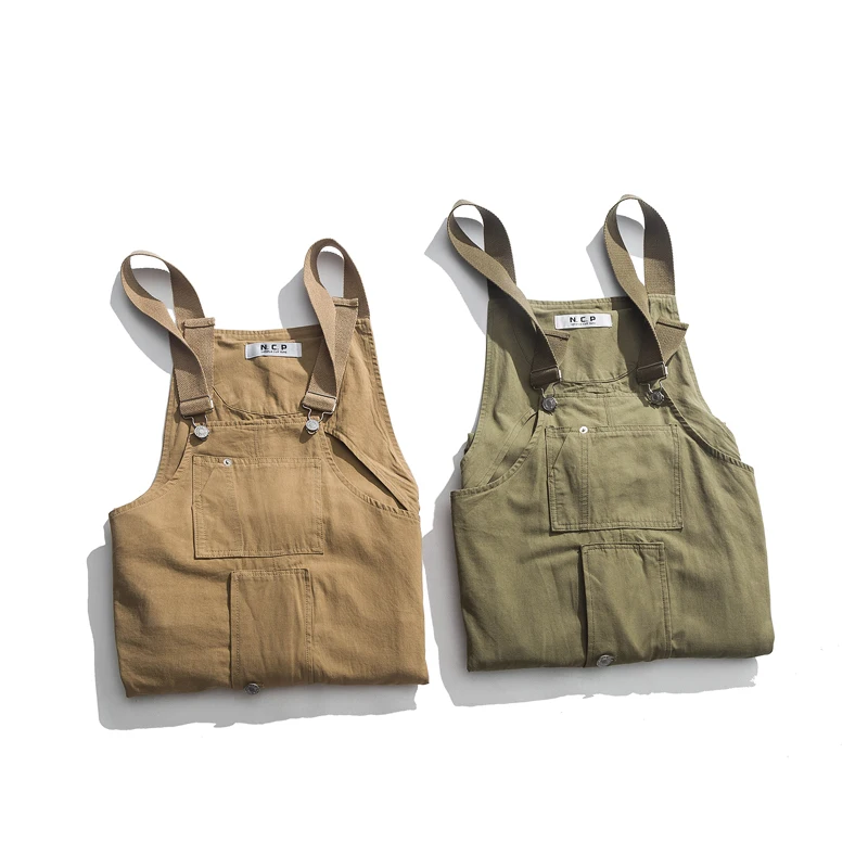 Комбинезоны в японском стиле Свободные с несколькими карманами повседневные