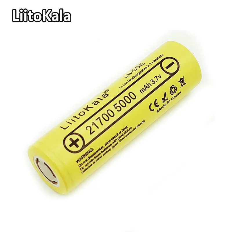 New21700 батареи lii 50E 21700 аккумуляторная батарея 5000 mah 3 7 V 5C разряда высокая мощность