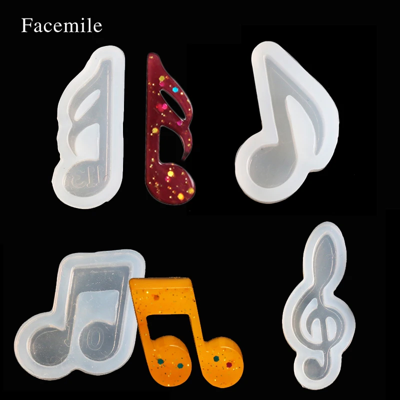 Фото Facemile 1 шт. DIY музыкальная силиконовая форма для торта печенья инструменты