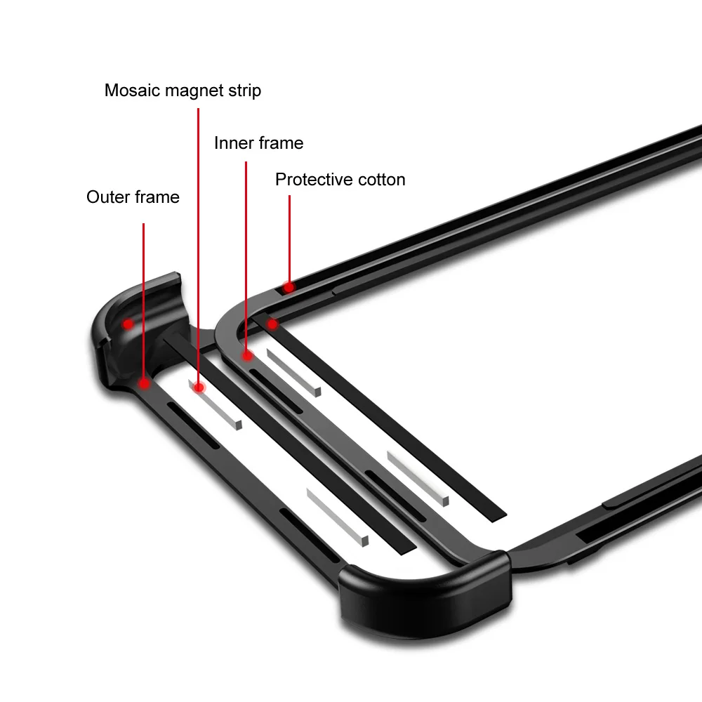 OATSBASF, дизайн Push-pull, металлический чехол для Honor Magic 2, защитная задняя крышка для Honor Magic 2, противоударный чехол-бампер