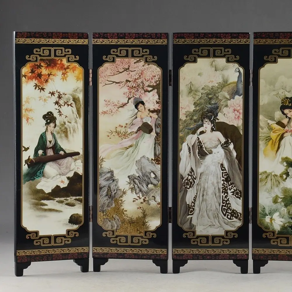 Китай искусственная кожа коллекционные предметы красивое складное украшение