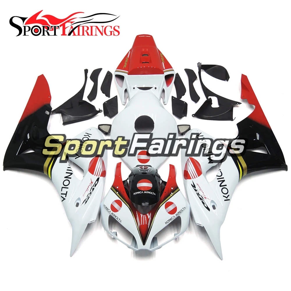 

Полный обтекатель для Honda CBR1000RR 2006 2007 06 07 красный белый ABS обтекатель для мотоцикла комплект обтекателей для кузова мотоцикла