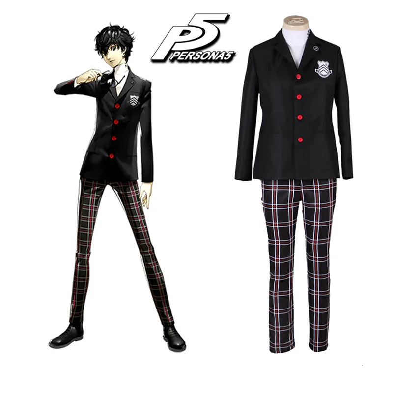 Костюм для косплея Persona 5 Джокер Акира Курусу комплект из топа и брюк мужчин